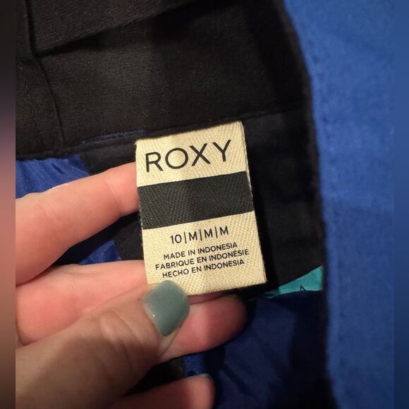 NWT Roxy Womens Spiral Snow Pants Blue Regular Fit Ski Snowboard Medium NEW - Picture 3 of 10